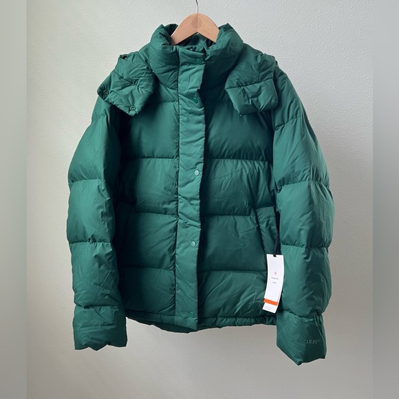 Lululemon Wunder Puff Jacket 600 Fill Down Everglade Green - Picture 4 of 9